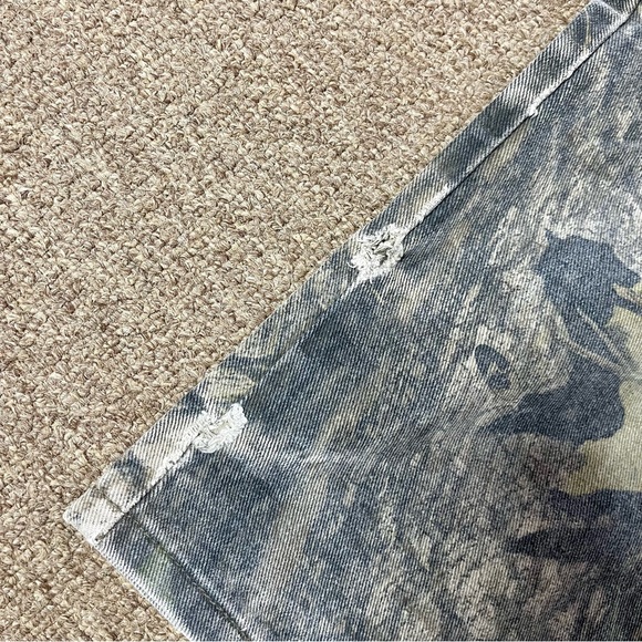 Vintage 90s men’s Camo denim Wrangler Pants 36x32 - Picture 9 of 10